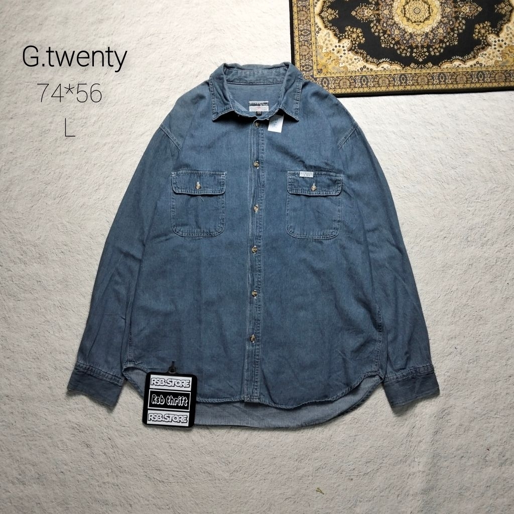 kemeja panjang G twenty original 100%