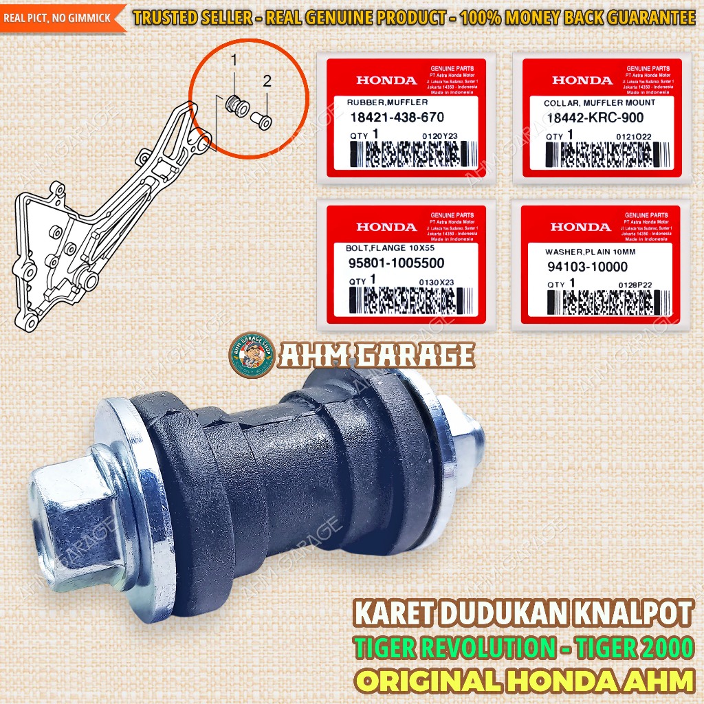 Karet Dudukan Knalpot Tiger Revolution Karet Pangkon Tiger Revo Bos Dudukan Knalpot TIREV Original H