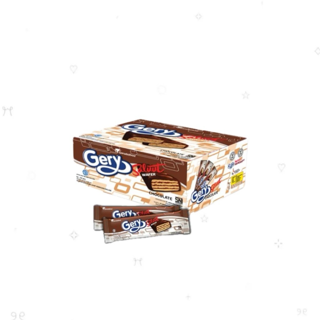 Gery wafer coklat | Gery Saluut Roll 24pcs