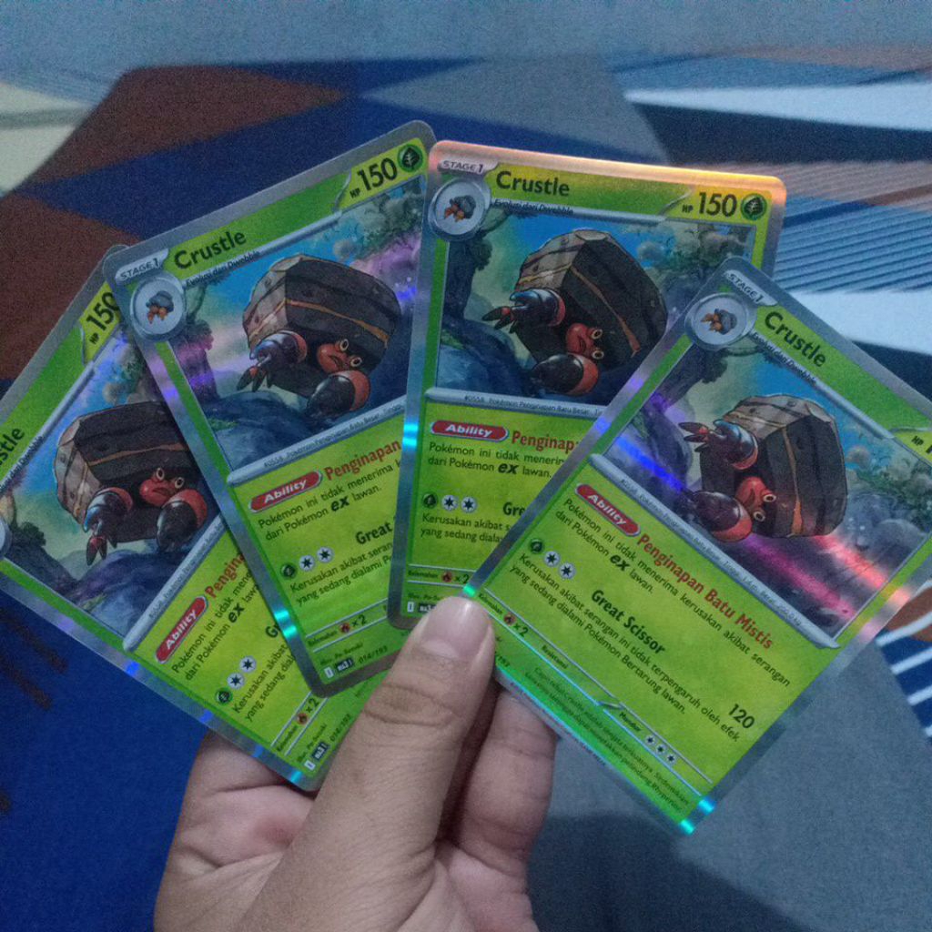 Take All Pokemon Holo Indo Crustle