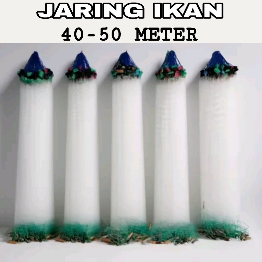jaring ikan panjang 40 sampai 50 Meter