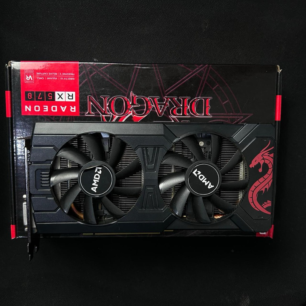 VGA RX 570 4GB NORMAL POWER COLOR RED DRAGON