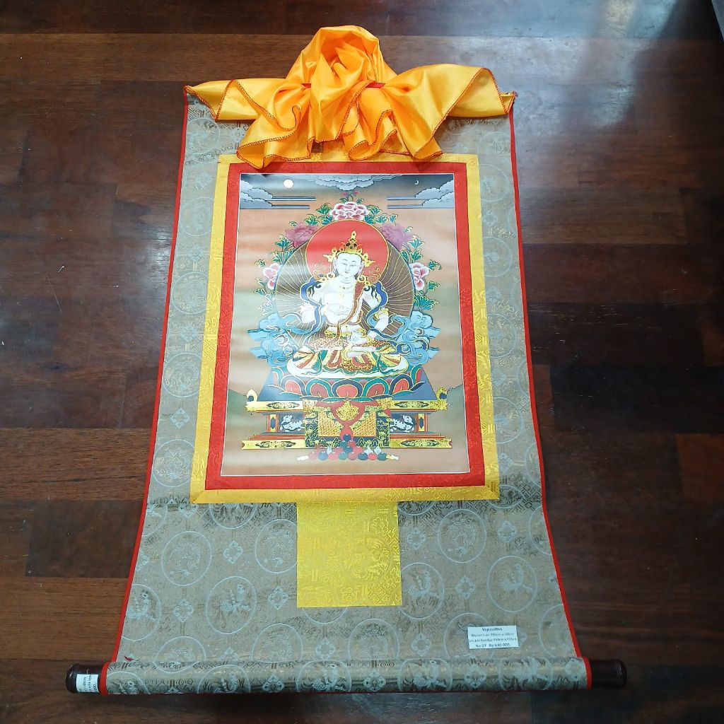 Thangka Vajrasattva (07)- Lukisan Thangka Print - Nepal Tibetan