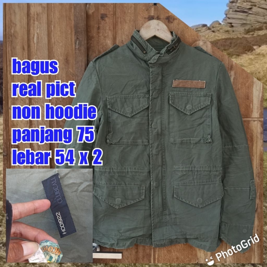 jaket parka army military gren hijau m65 fashion kanvas hco
