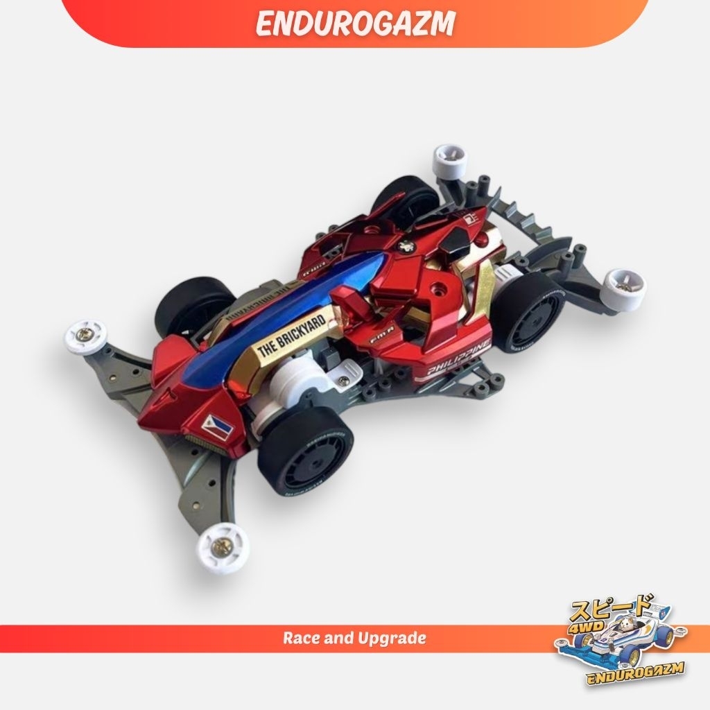 Body Tamiya Mach Frame Philippine Cup Special Red Metallic Chassis FMA brand JIEPIN