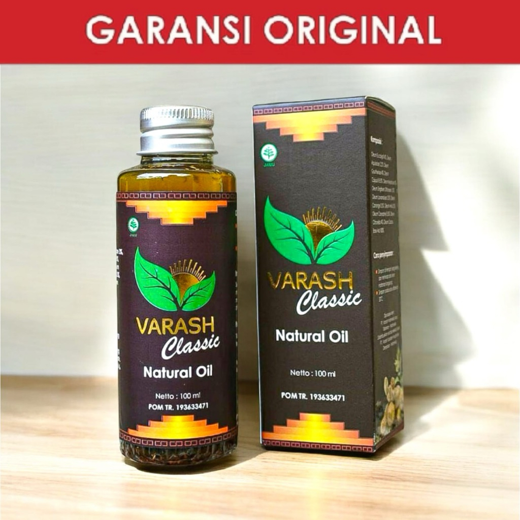 MINYAK VARASH CLASSIC BOOSTER OIL 100ML - ORIGINAL 1000% mengatasi saraf kejepit - asam urat - sakit