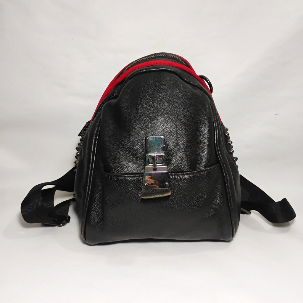 [PRELOVED] Ransel Tas kulit kulas Wanita Warna Hitam