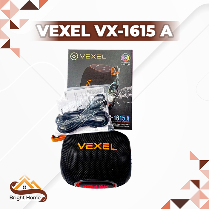 Speaker Vexel VX-1615 A Bass Mantap Waterproof IPX6 - Speaker Wireless Portable RGB LED