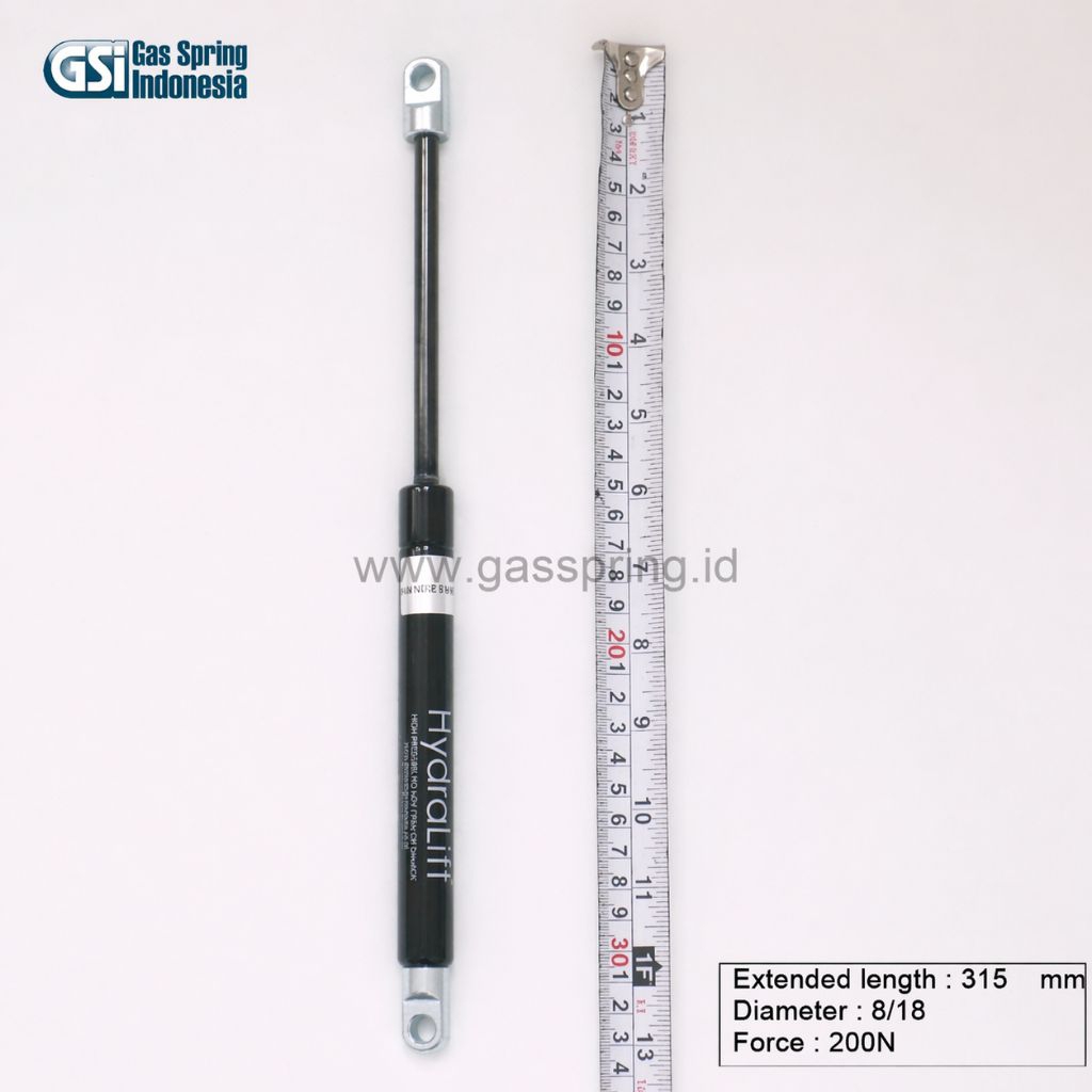 Hydralift gas spring 120 315.5 818 200N
