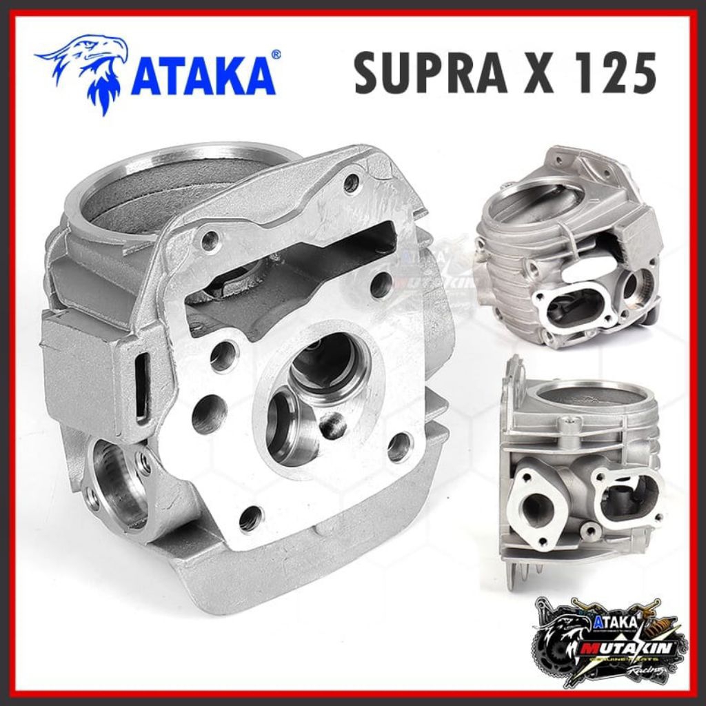 Blok Head Supra X 125 KPH porting cnc 2 klep ATAKA Racing