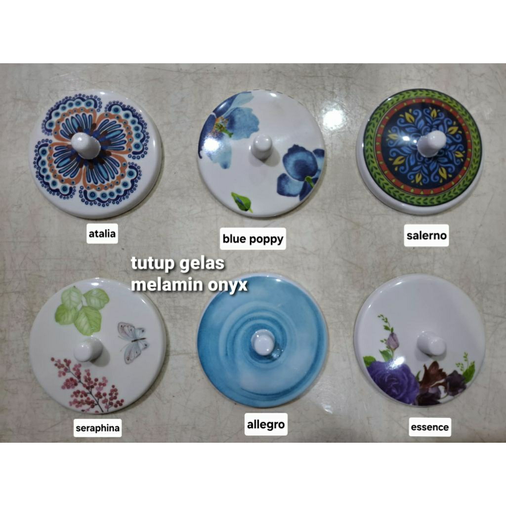 tutup gelas melamin onyx/tutup gelas cangkir