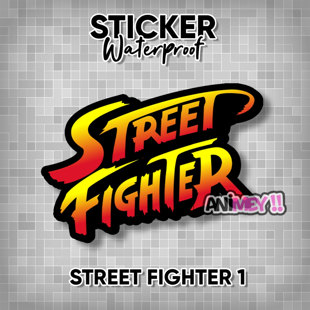 Stiker Street Fighter / Sticker Street Fighter Waterproof