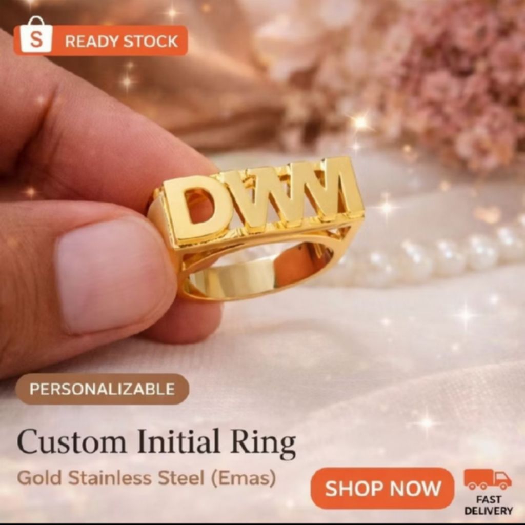 Cincin Model Eropa Costum Nama