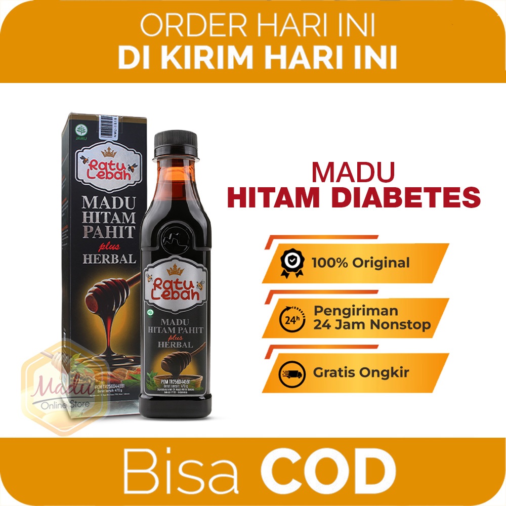 MADU HITAM PAHIT RATU LEBAH Bantu Menurunkan Kadar Gula Darah Diabetes Militus Original BPOM