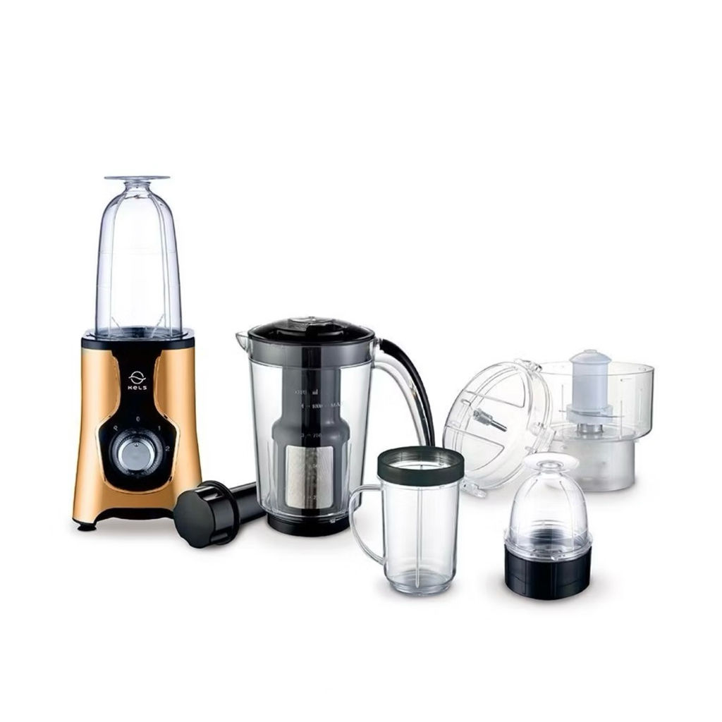 Kels Set 6 Pcs Nada Mini Blender - Gold Mesin Pembuat Jus Kecil Juice Maker Food Grade Penghalus Mak