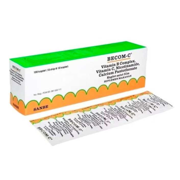 BECOM C HARGA 1 BOX ISI 10 STRIP