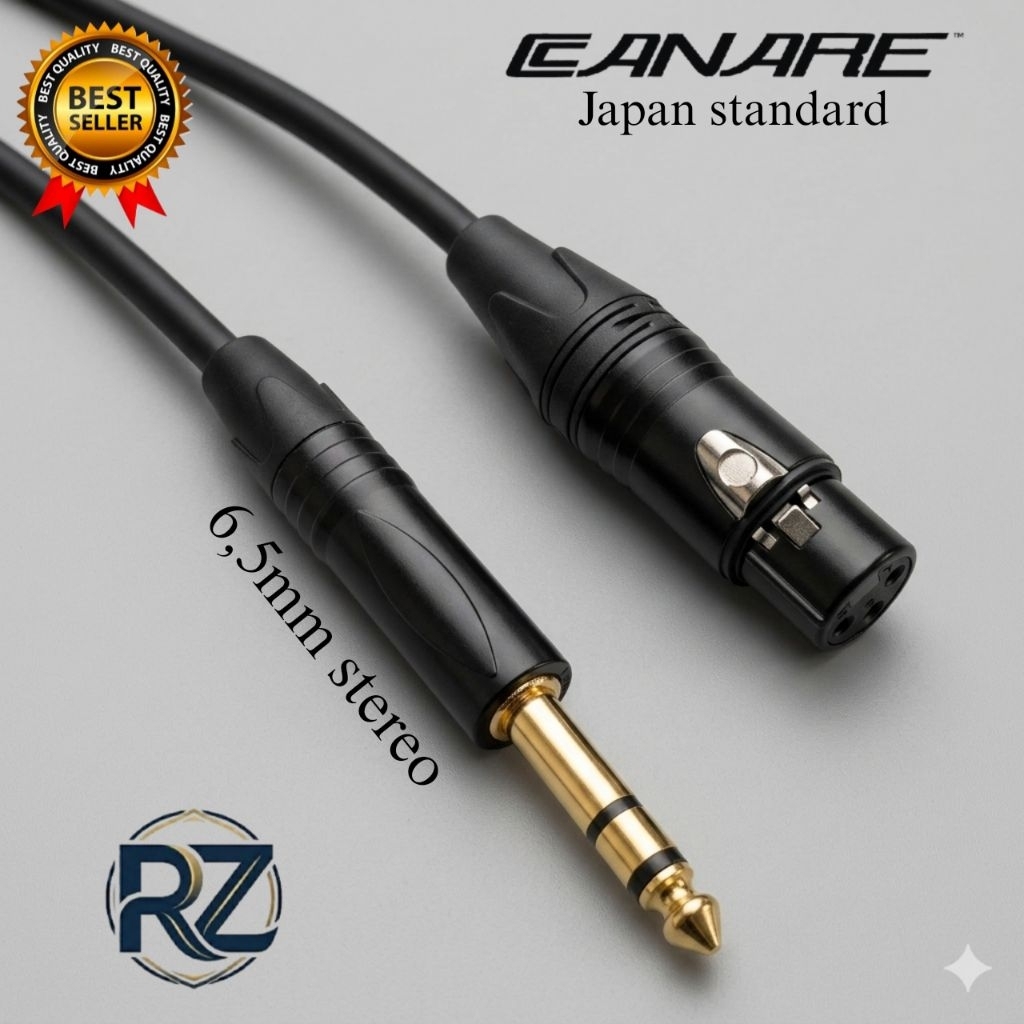Kabel audio Jack Akai stereo 6,5mm to Jack Xlr female 15meter