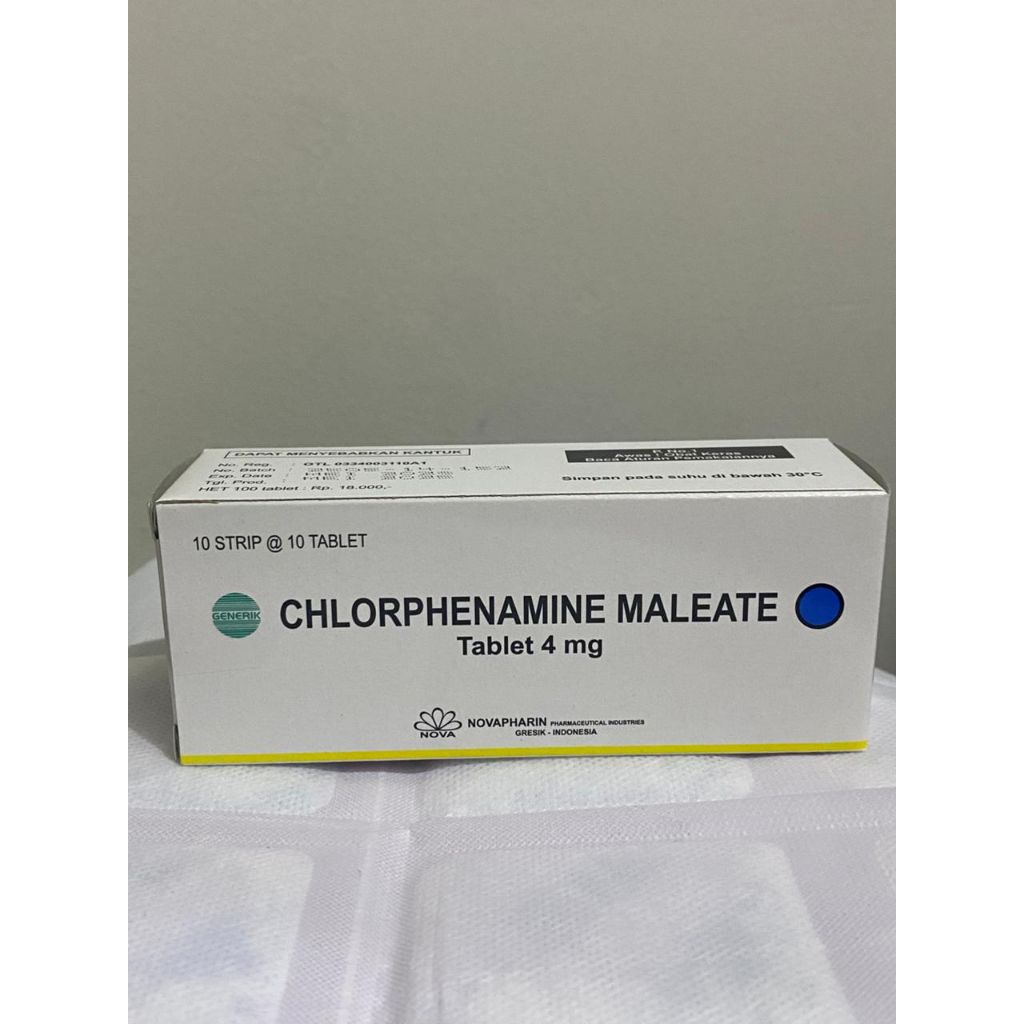 CTM novapharin box 100 tablet
