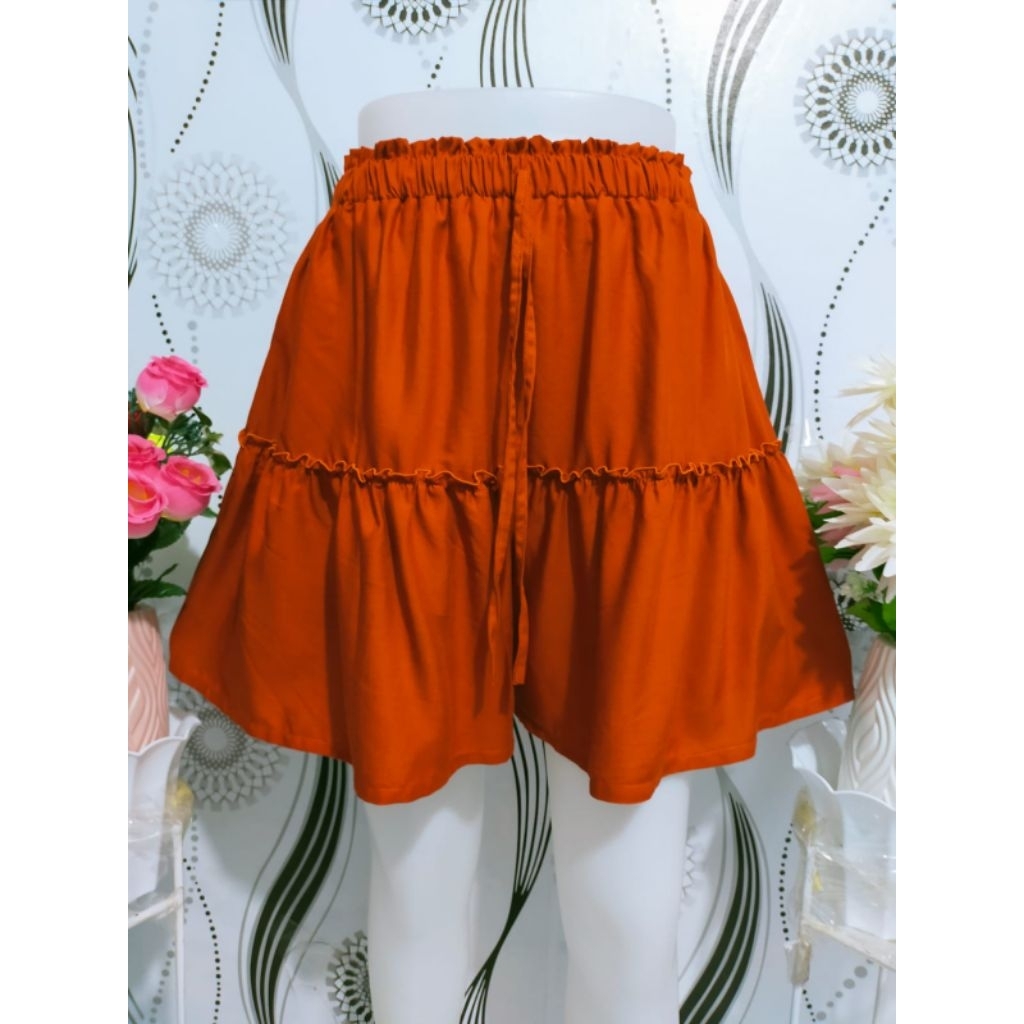 Celana Pendek Wanita/celana rayon/celana rempel