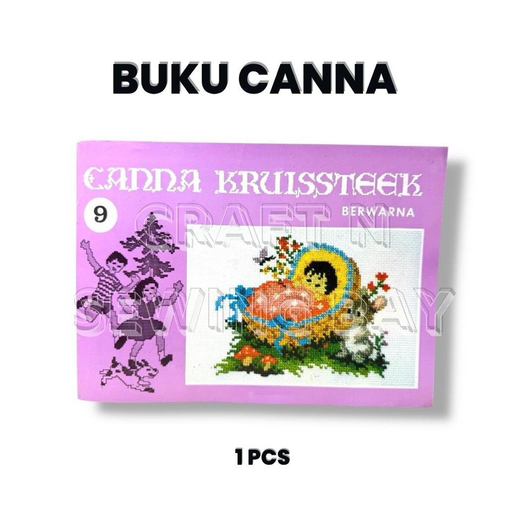 Buku Kristik/ Buku Sulam Canna Kruissteek