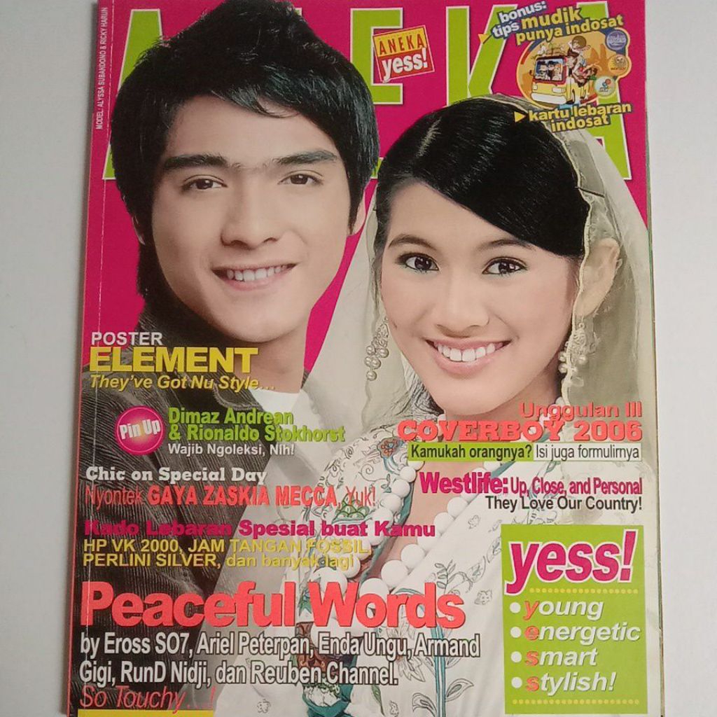 Majalah Aneka Tahun 2006 Cover Iky & Ica Soebandono
