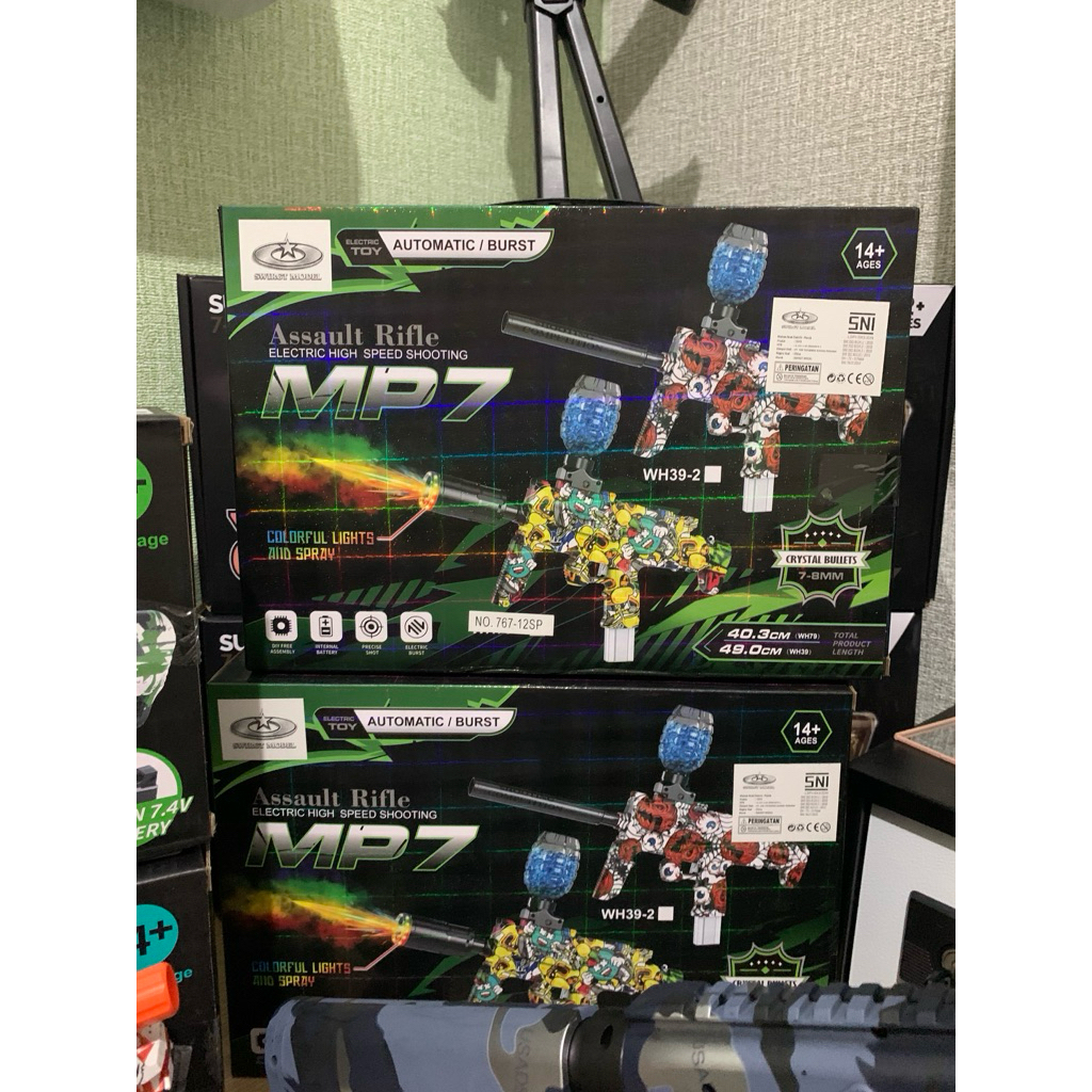 MP 7 Mainan Anak Water Gel Blaster Toys Jelly Toys Tembakan Mainan WGB