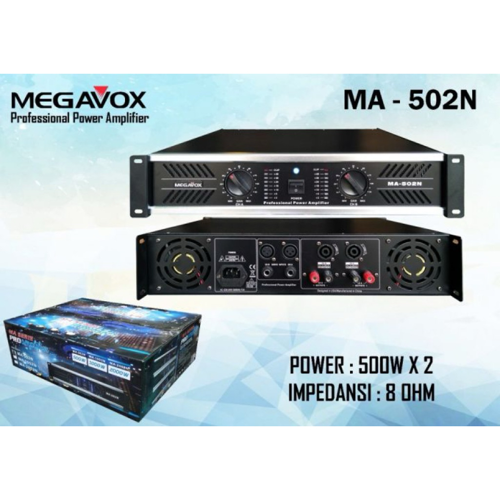 Megavox MA 502 N Megavox MA502N Megavox Power 2 x500 watt