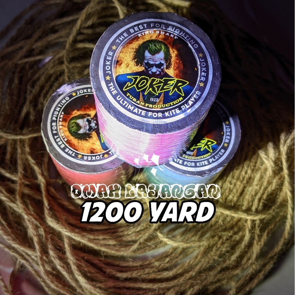 senar benang gelasan layangan 1200 yard joker 022