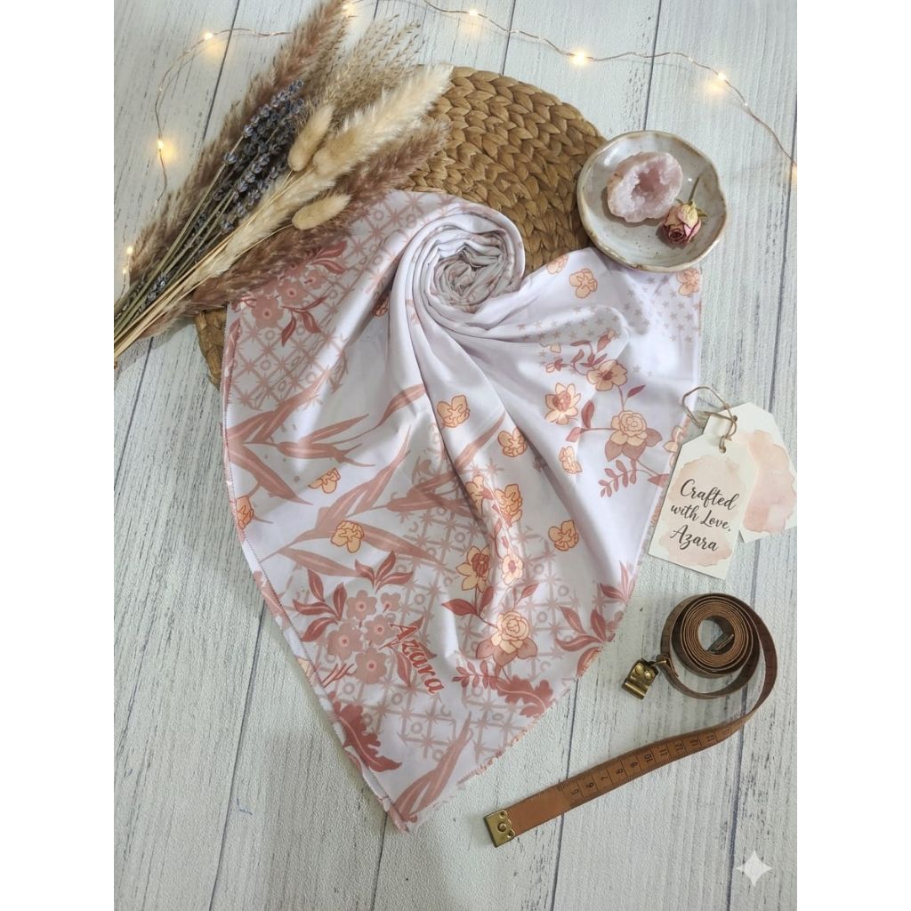 HIJAB SEGIEMPAT AZARA MOTIF SERAGAM // HIJAB MOTIF // HIJAB AZARA // HIJAB SEGIEMPAT // HIJAB GROSIR