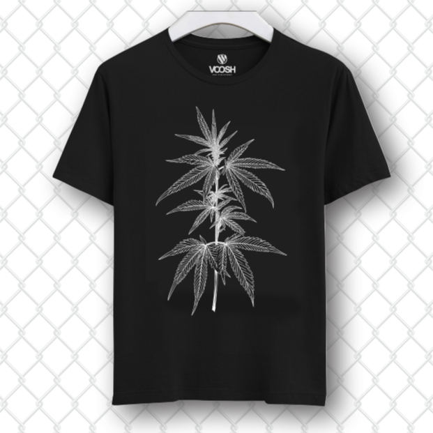 VOOSH OFFICIAL - Kaos Distro Premium Reguller HEMP LEAF - DW063