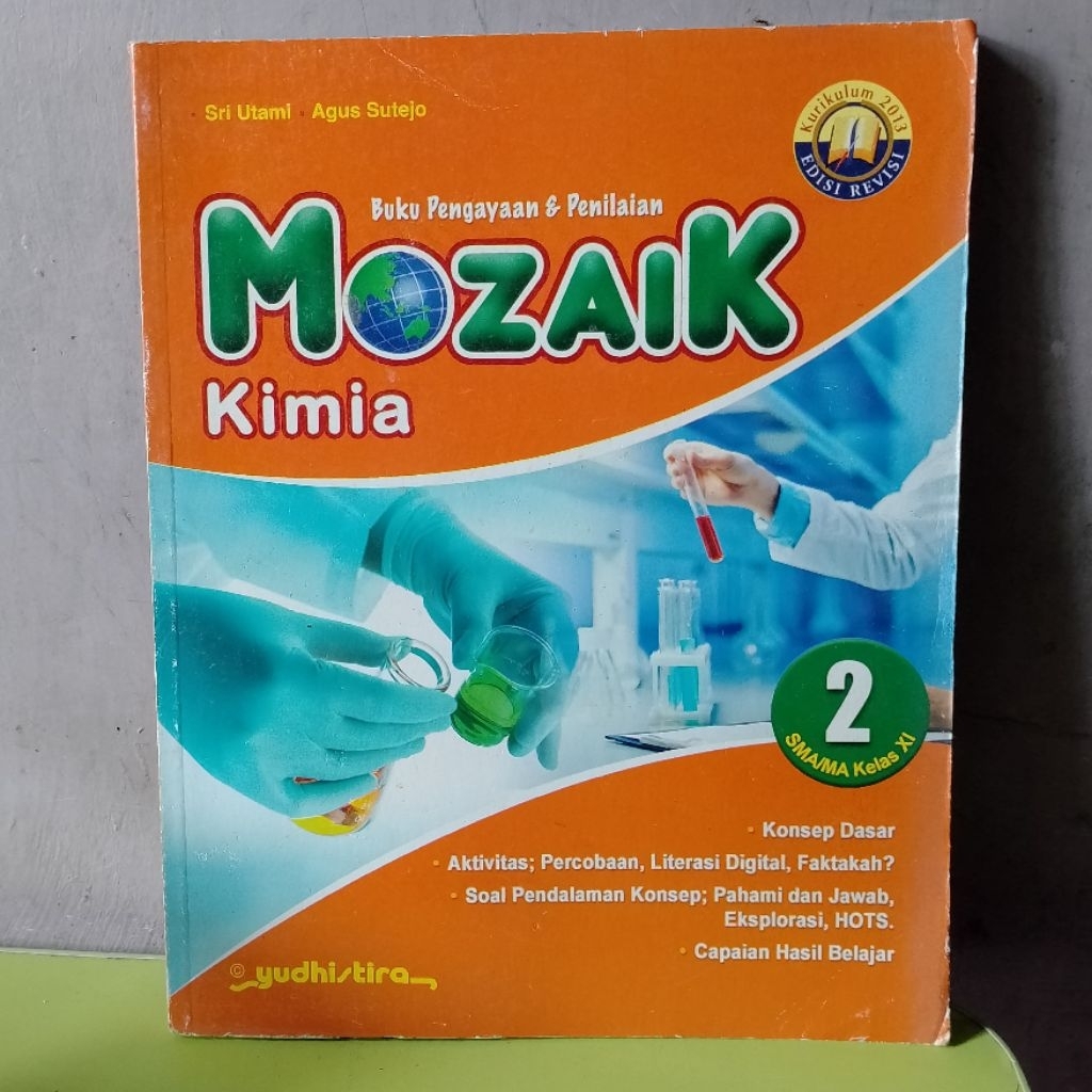 MOZAIK KIMIA UNTUK SMA/MA KELAS 11 PENERBIT YUDHISTIRA