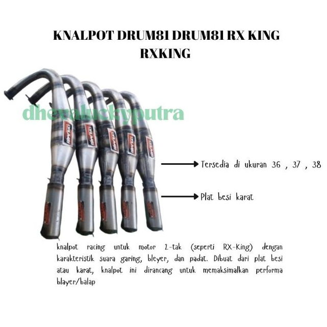 KNALPOT BLAYER KNALPOT BLEYER RX KING RXKING DRUM 81 ORIGINAL KNALPOT KUPANG RX KING