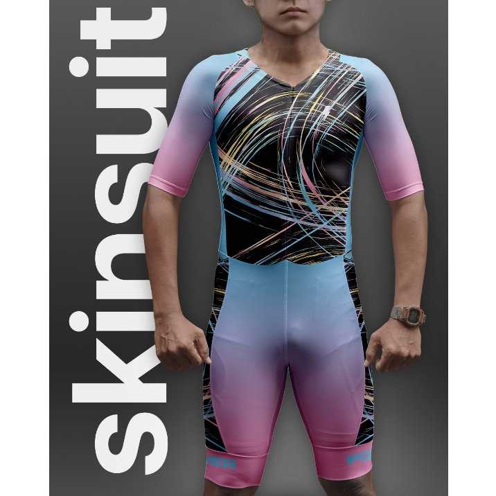 Skinsuit Power Apparel Jersey Sport Sepatu Roda Nyaman & Fleksibel