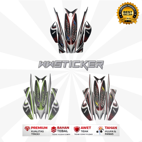 Striping Mio J Tahun 2013 | Cutting Sticker Motor | Warna Tajam Tidak Mudah Pudar