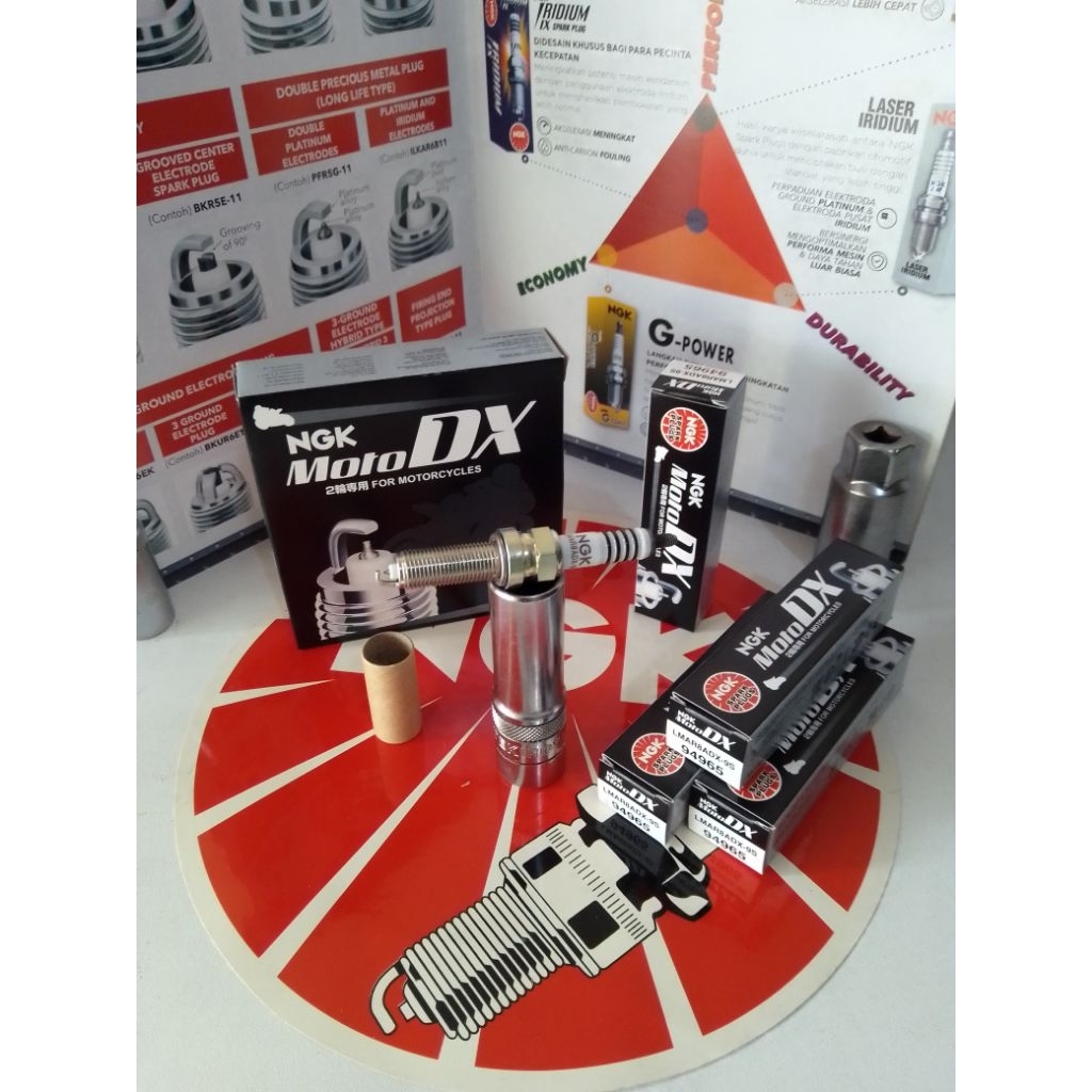 HARGA PER 1 PCS BUSI NGK MOTODX MOTO DX LMAR8ADX-9S IRIDIUM RUTHENIUM D-SHAPE ELECTRODE XMAX FORZA Z