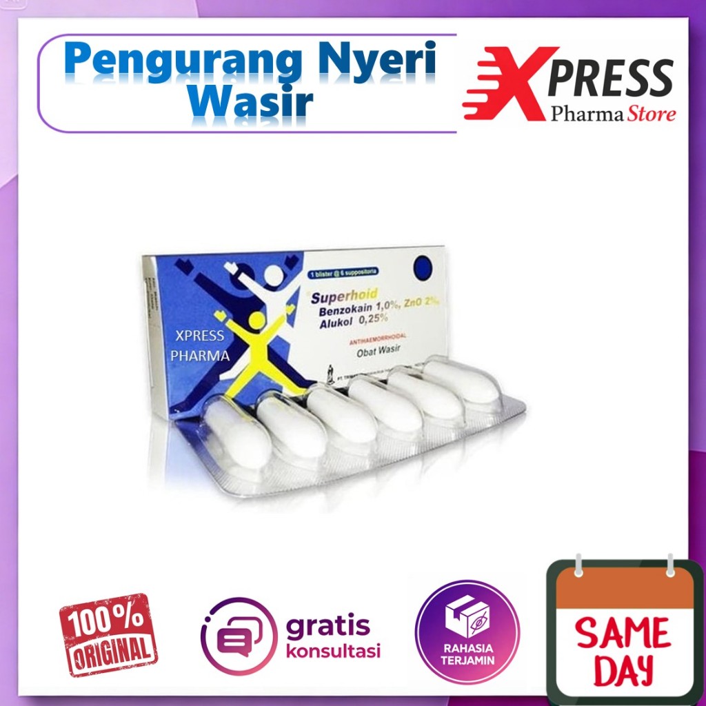 XPRESS  Superhoid Suppo Obat Wasir Super Hoid 1 Dos Supo Peluru Ambeien Dos Box Superhoit Hoit Suppo