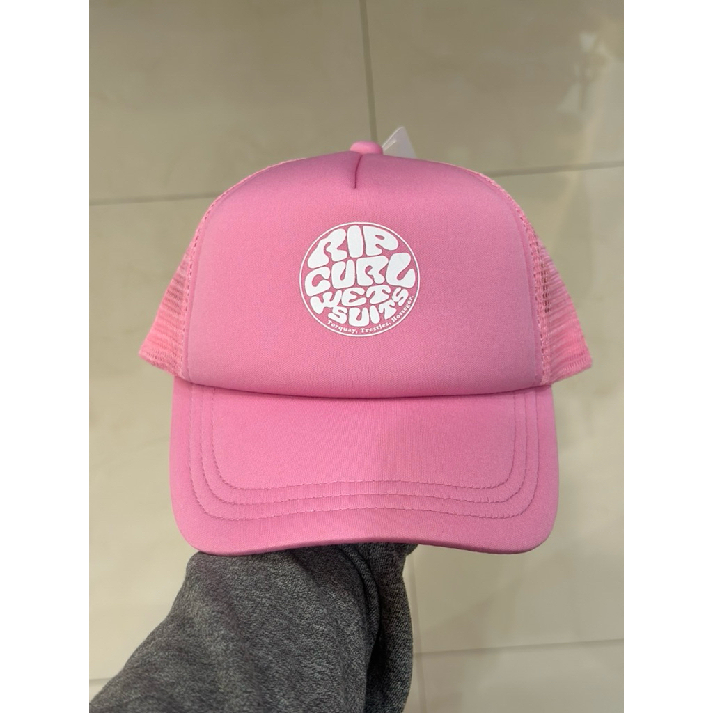 RIPCURL topi pink kids trucker anak remaja NEW ORIGINAL 100%