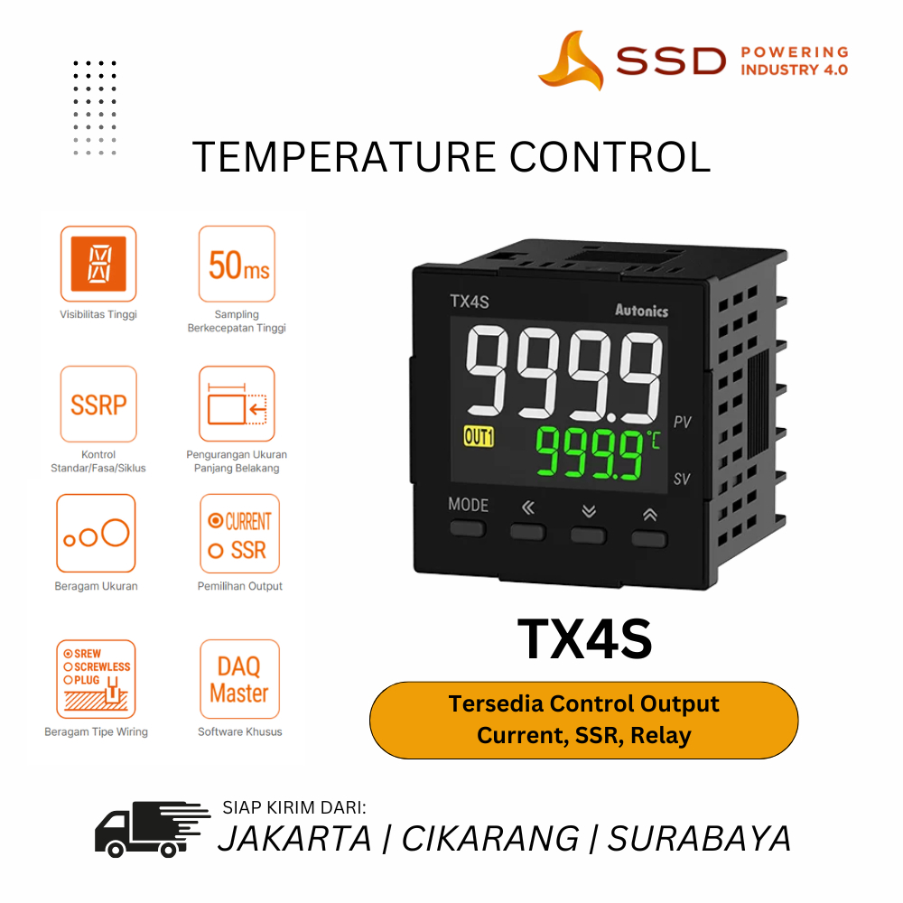 Autonics Temperatur Control dengan Display LCD - TX4S-14C TX4S-14R TX4S-14S TX4S-24C TX4S-24R TX4S-2