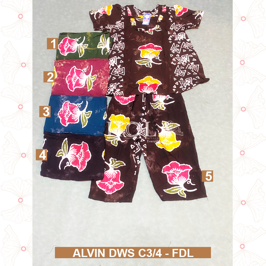 HOLA_FASH | Setelan 3/4 Alvin dewasa , Setelan Batik, Homie oneset, setcel rumah adem, oneset, setel