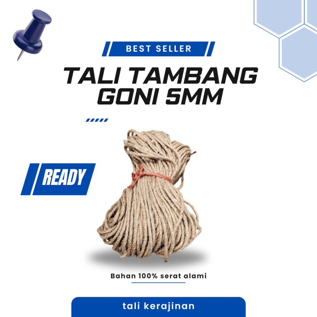 Tali goni tali tambang goni tambang rami 5mm 60meter