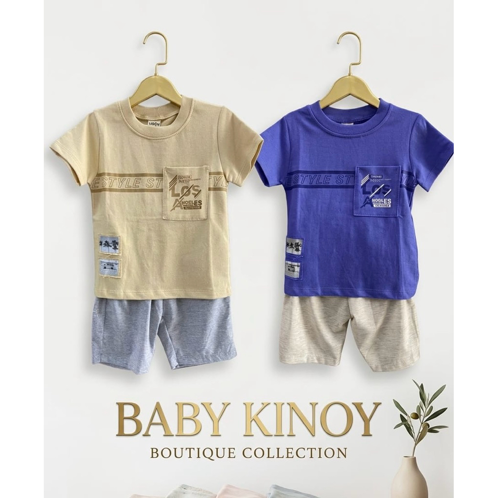 USON  8445| Stelan Anak Laki Laki / Stelan Anak Baju Kaos Celana Kaos