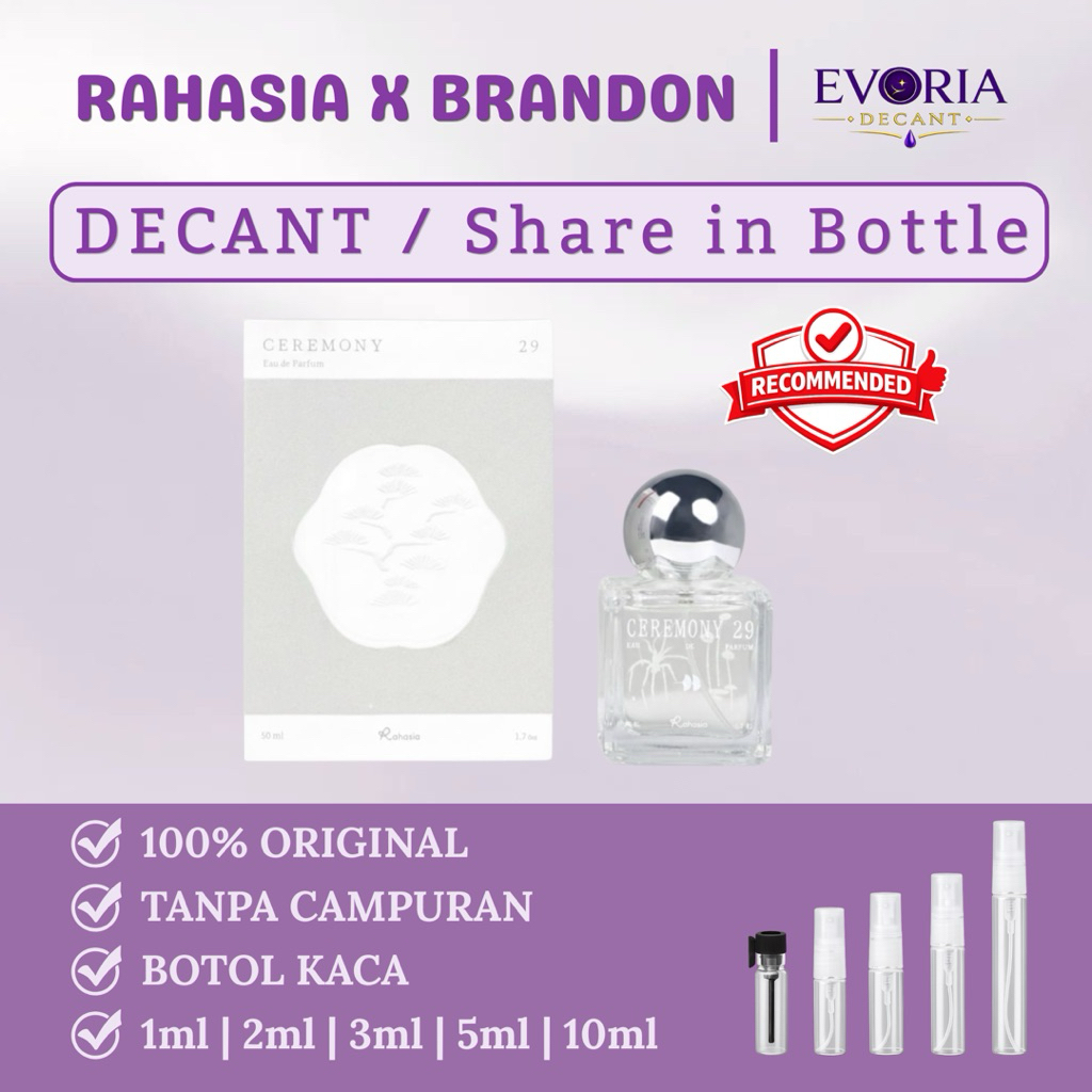 [DECANT / SHARE] RAHASIA X BRANDON SALIM CEREMONY 29 PARFUM DECANT
