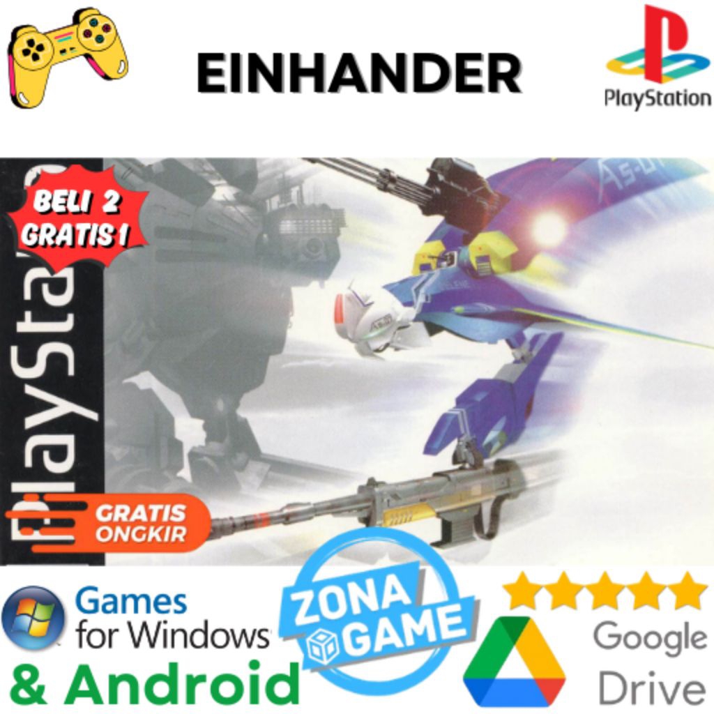 Game PC Einhander Emulator PS1 | Bisa di Android / IOS / PC + Emulator | BELI 2 GRATIS 1