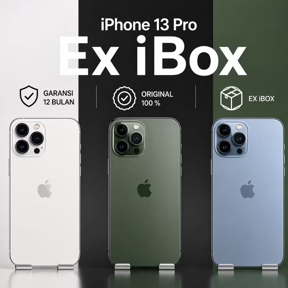 Ex iBox iPhone 13 pro Second Like New | Fullset Original 100% | Garansi 12 Bulan