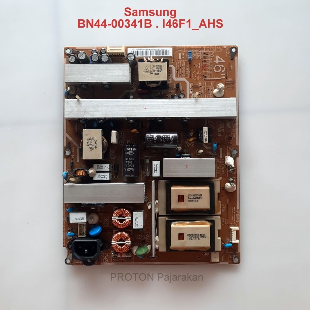 PSU LED TV Samsung 46" LA46C530 LA46C530F1R Mesin Power Supply BN44-00341B I46F1 AHS HU10123-10015 R