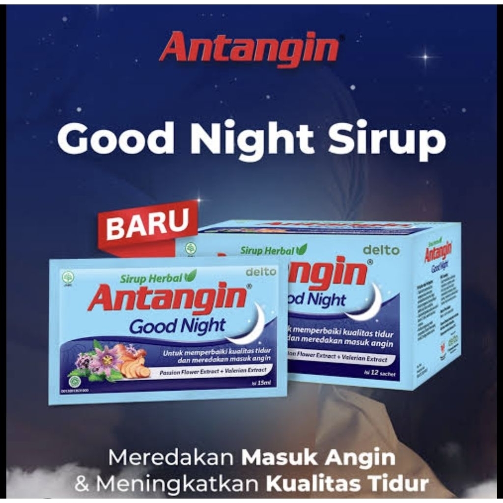 Antangin Good Night Cair Herbal isi 5 sachet/box