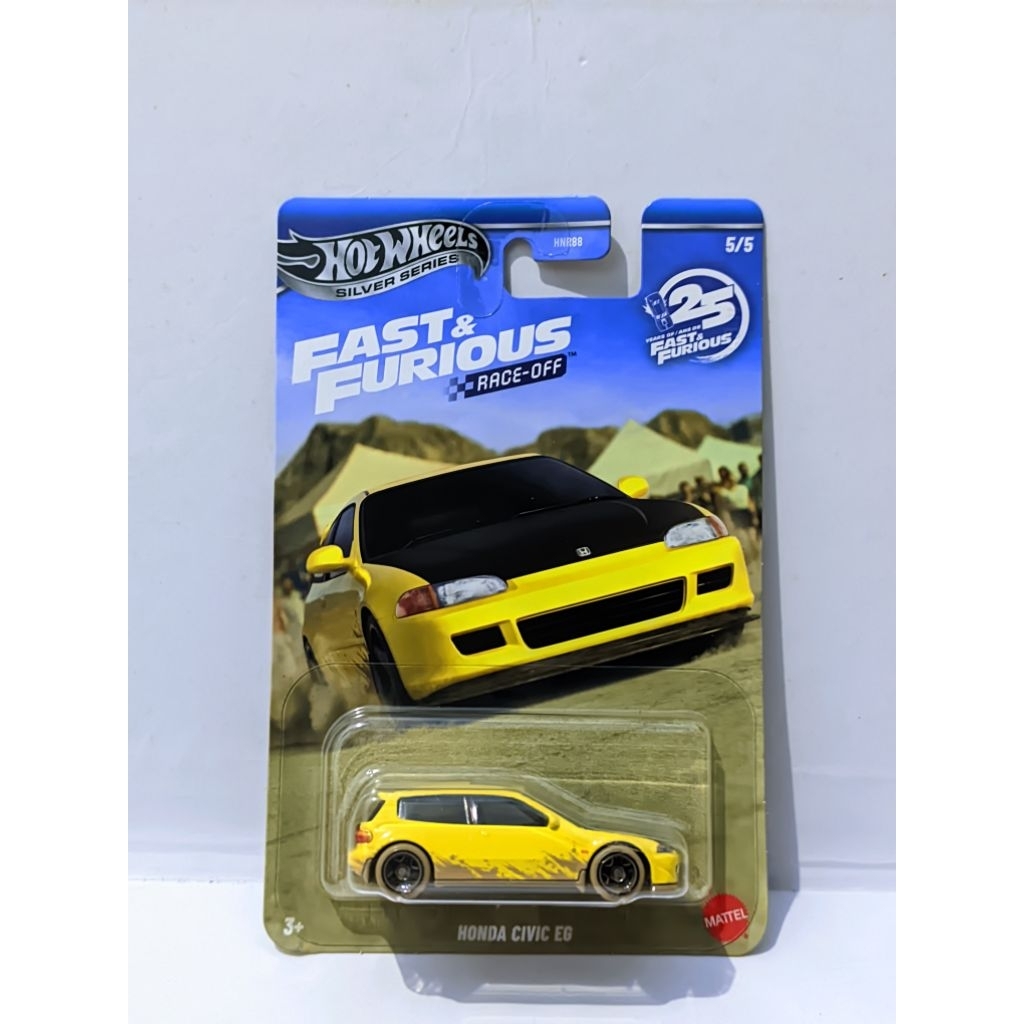 Hot Wheels Fast Furious Honda Civic EG Race Off Hotwheels Fast Furious Race Off Honda Civic EG Hw fa