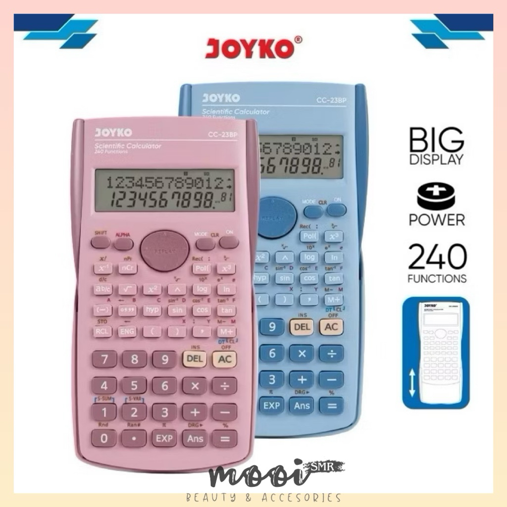 JOYKO Kalkulator Ilmiah Scientific | Alat Hitung Matematika Sudah Dilengkapi Baterai