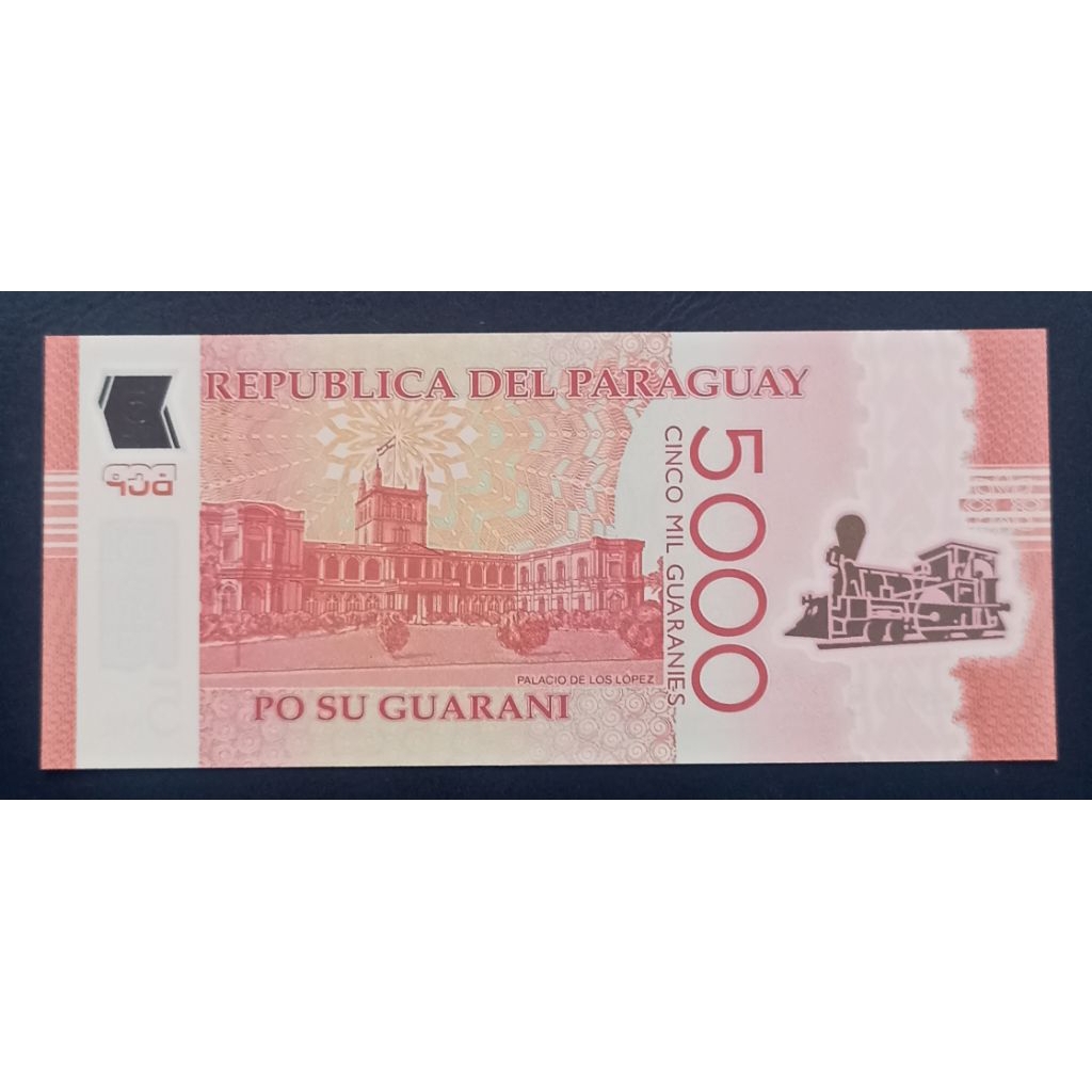 UANG POLYMER PARAGUAY 5OOO GUARANEIS