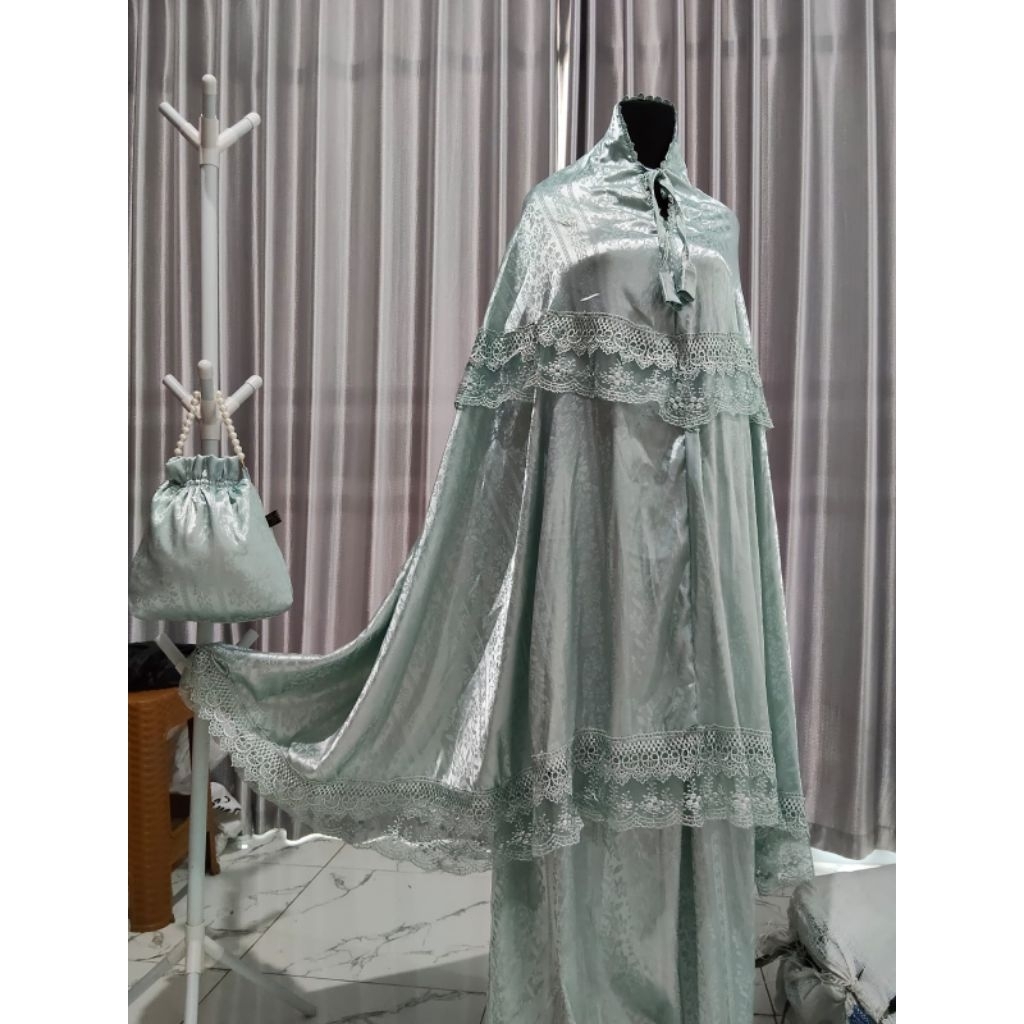 (BISA COD) MUKENA DEWASA/MUKENA BAHAN RAYON VISCOS/MUKENA MOTIF/MUKENA MODEL RENDA GOLD/MUKENA MODEL